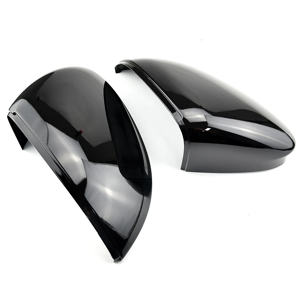 Car Rearview Mirror Covers Caps Shell For Volkswagen VW MK8 Golf 8 VIII 2020 2021 Car Side Mirror Covers Caps ABS Gloss Black