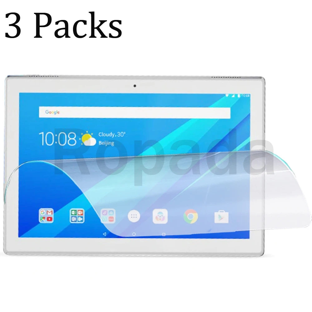 

3 Packs soft PET screen protector for Lenovo tab 4 10 / tab 4 10 plus TB-X304 TB-X704 protective tablet film