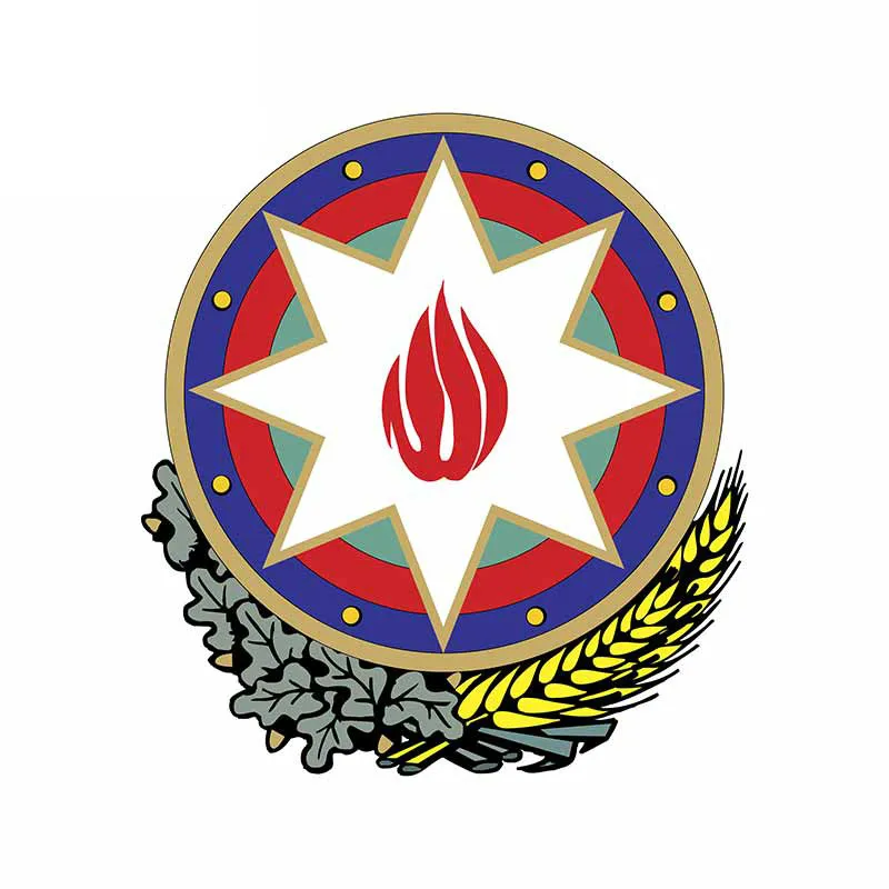 

Cartoon Car Sticker Azerbaijan Coat of Arms Accessories Car Window Car Styling Decal PVC 13cm*11cm Cover Scratches
