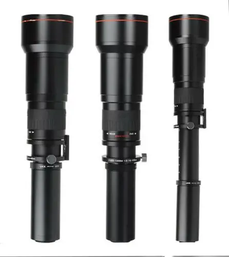 JINTU-lente de Zoom HD MF para cámara, accesorio compatible con Canon EOS EF, montaje en EF-S, 50D, 60D, 70D, 80D, 90D, 650-1300mm