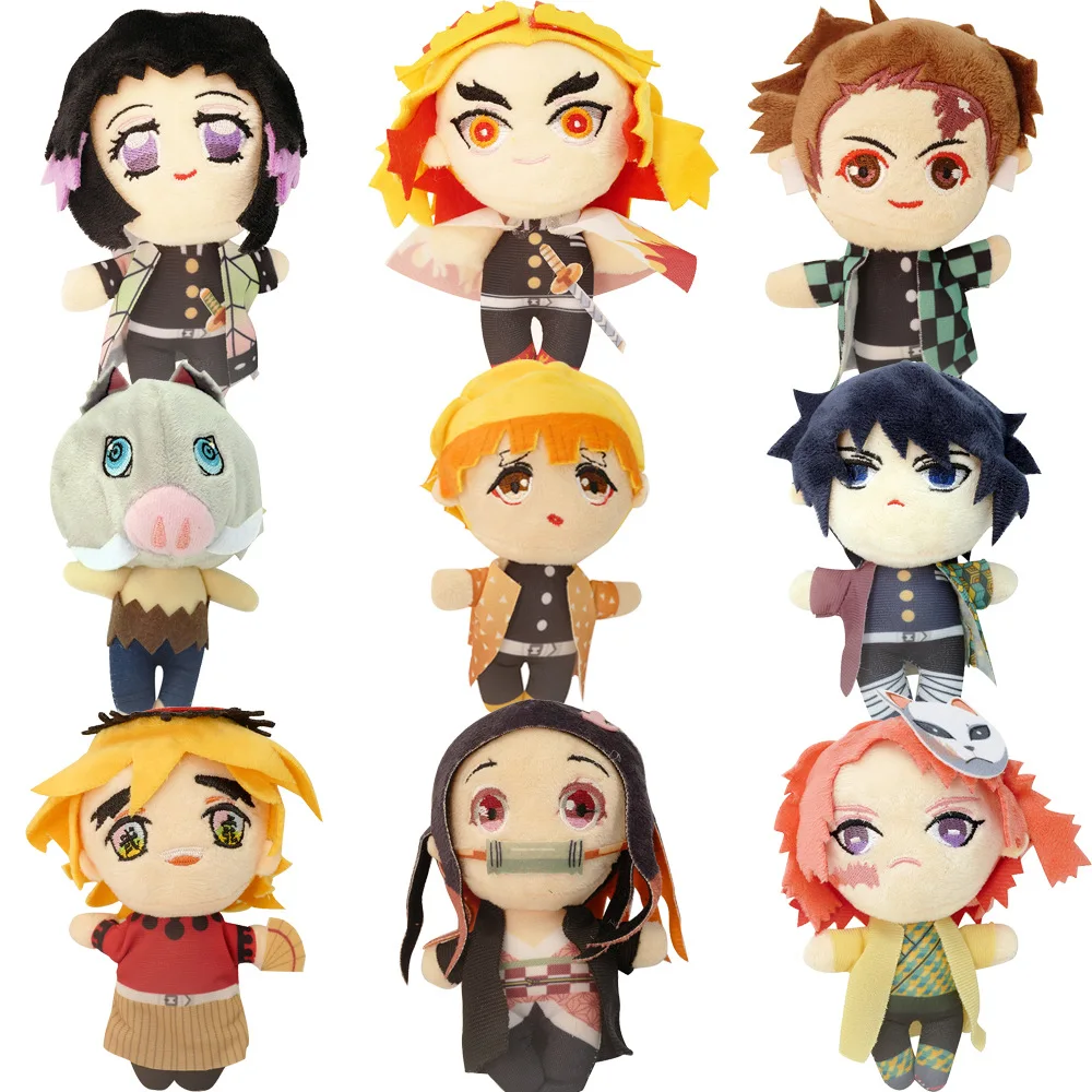 

9pcs/lot Demon Slayer Plush Toys Rengoku Kyoujurou Tomioka Giyuu Kamado Tanjirou Kamado Nezuko Agatsuma Zenitsu Stuffed Dolls