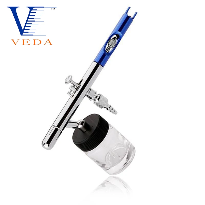 VEDA-aerógrafo multiusos de precisión de doble acción, aerógrafo con alimentación de sifón, punta de 0,35mm, botella de 3/4 Oz, taza de Color, mango