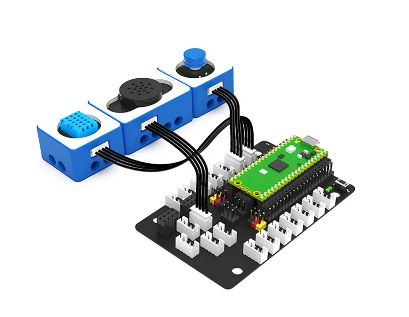 

Yahboom Raspberry Pi Pico Sensor Expansion Board with servo pins SPI serial and IIC interface design for world of module