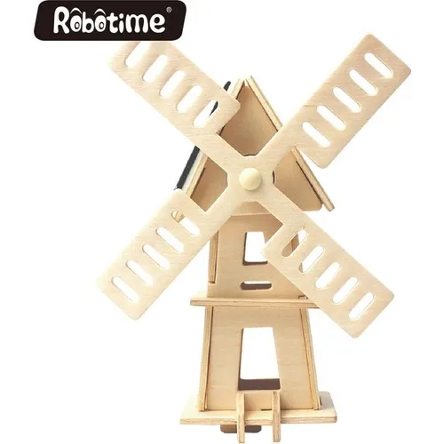 

Robotime 3D Puzzle Solar Roofs Windmill Wood W120