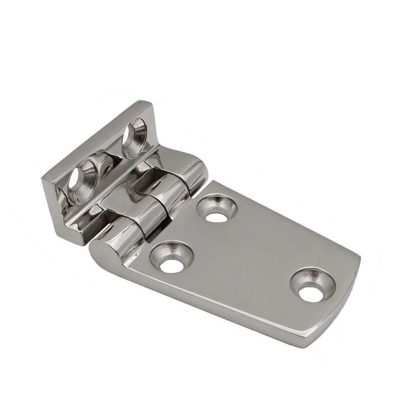 Stainless Steel 316 Hatch Flush Mount Right Angels Boat Hinges With 5 Holes 54mm 66mm Marine Yacht Hardware Accessories