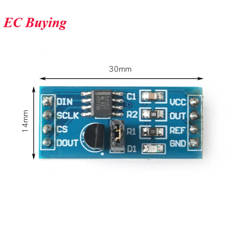 TLC5615 10 Bit Serial DAC Digital to Analog Conversion Module TL431 IC Converter 5V Power Supply Module