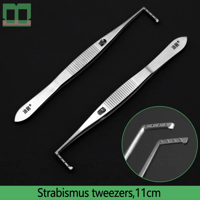 Strabismus tweezers ophthalmic surgical instrument squint hook stainless steel left type medical tools