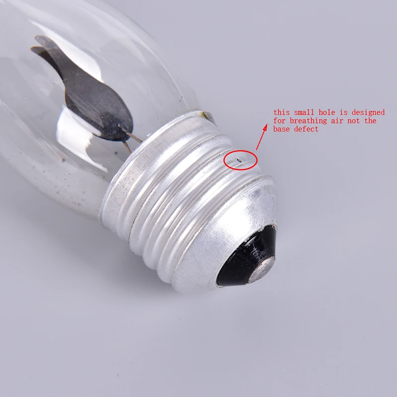 LED Edison Bulb E14 E27 3W Flame Fire Lighting Vintage Flickering Effect Tungsten Novel Candle Tip Lamp Orange Red
