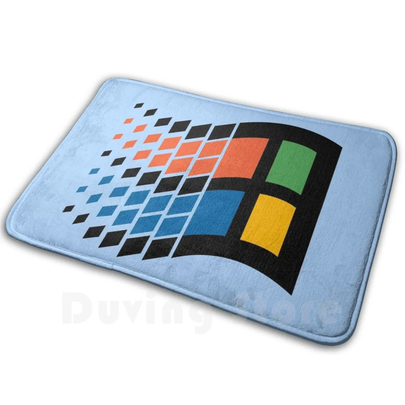 Windows 95 Carpet Mat Rug Cushion Soft Windows 95 Windows Microsoft Logo 90s Retro Operating System Bill Gates Pc