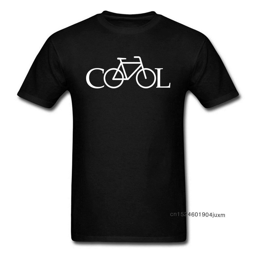 Mens Tshirts Bicycle ...Its Cool! Men Funny T-shirt Simple Style Printed T Shirt Letter Cotton O Neck Tees NEW YEAR DAY Gift