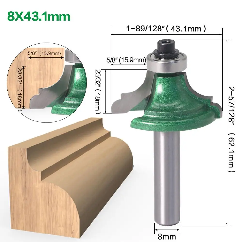 Classical Router Bit - Line Knife, Tenon Cutter, Ferramentas para carpintaria, 8mm Shank