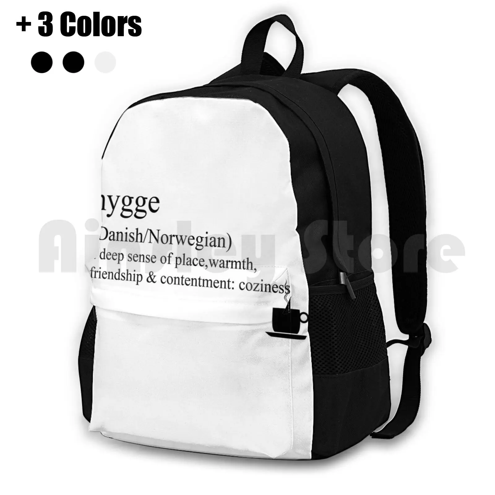 Hygge-Danish / Norwegian , Statement Tees & Accessories Outdoor Hiking Backpack Waterproof Camping Travel Untranslatable Words