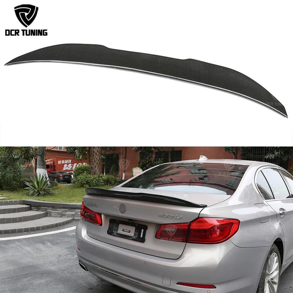 

M Performance Carbon Fiber Rear Trunk Spoiler For BMW 5 Series G30 Spoiler 530i 540i carbon Wings PSM Style 2017-UP F90 M5 2018+