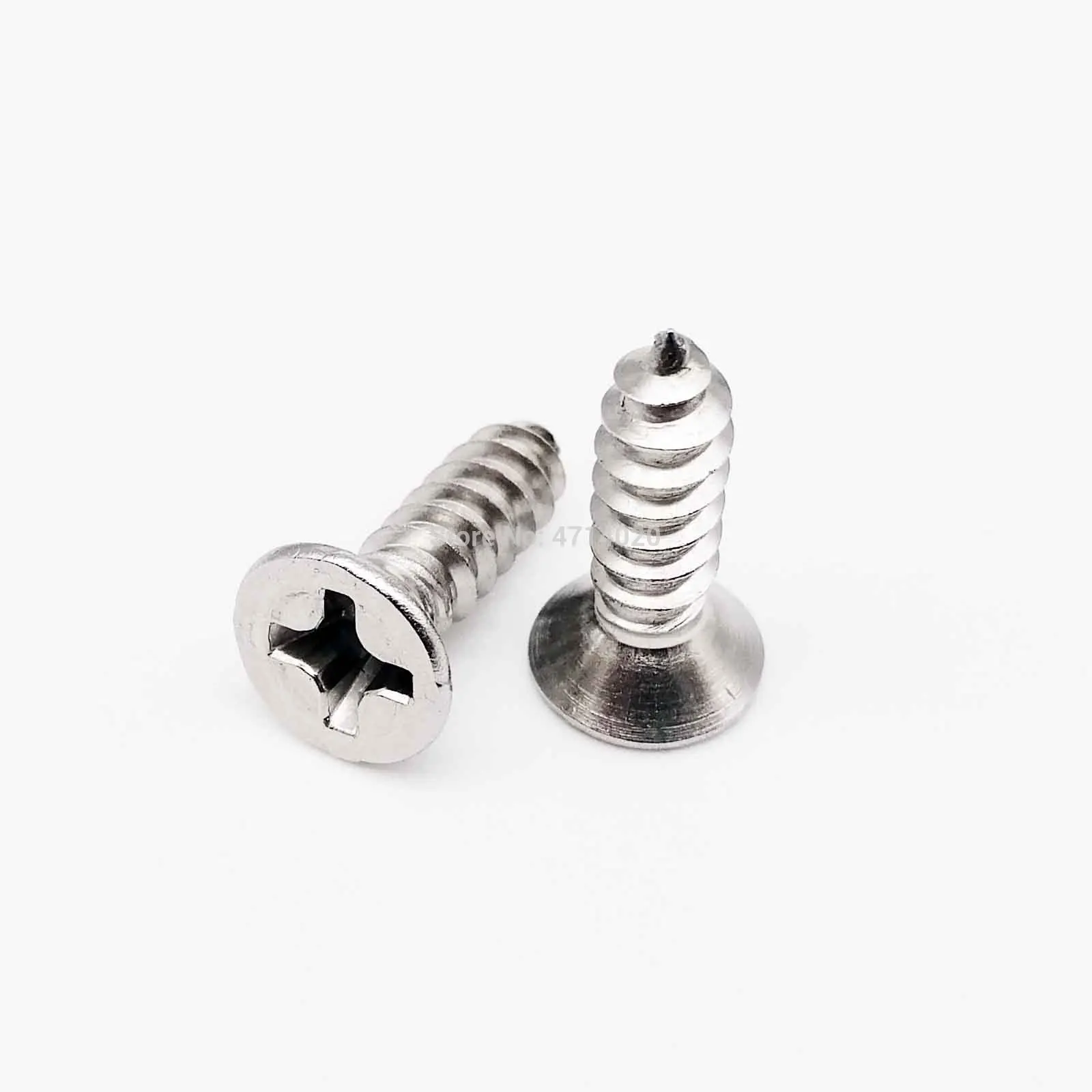 50 pz M1 M1.2 M1.4 M1.7 M2 M2.6 M3 M3.5 M4 Mini 304 acciaio inossidabile croce Phillips testa svasata piatta vite autofilettante per legno