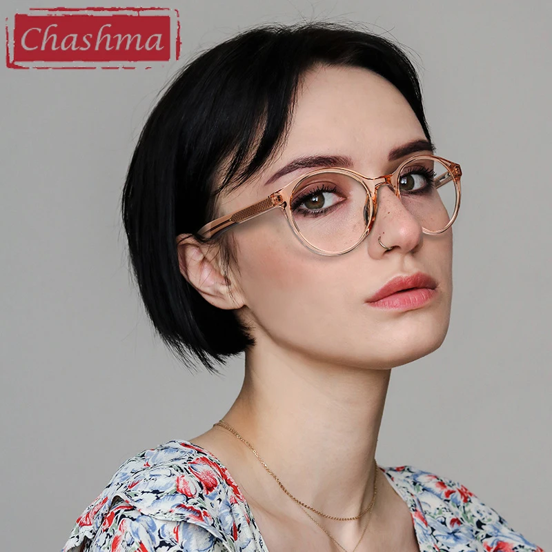 Women Round Prescription Glasses Men Frame Acetate Eyewear Optical Glasses for Recipe Lenses