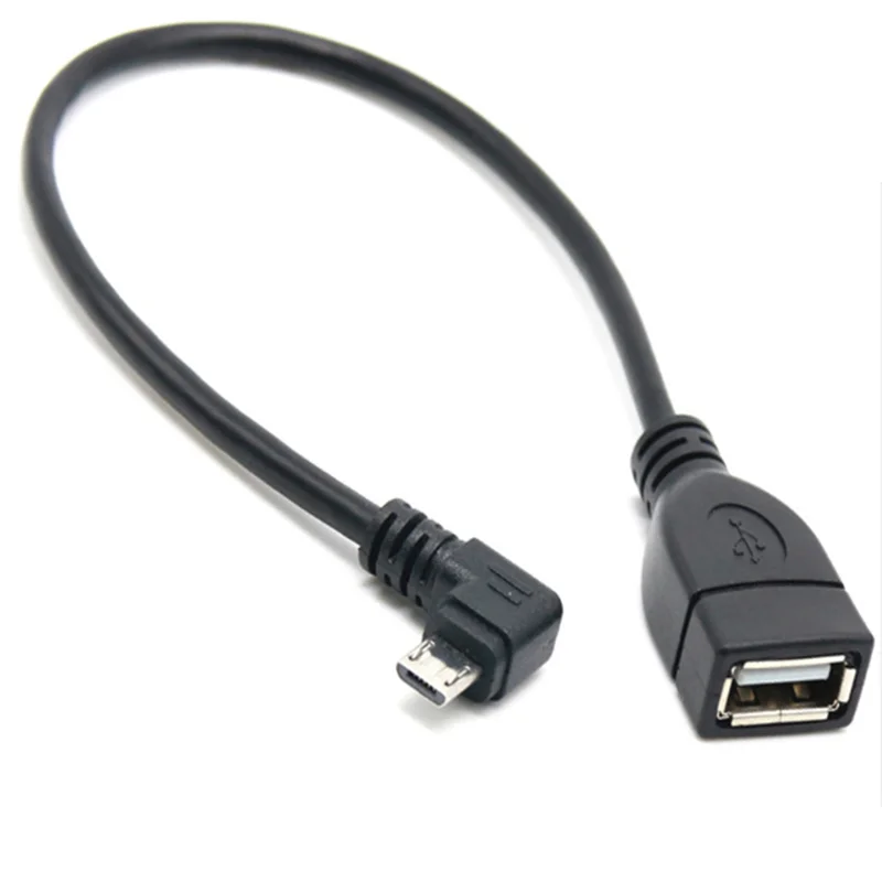 90 stupňů nahoře a shodit a die linke a ihned angles mikro USB 5pin pánský na USB 2.0 lodni ženské prodloužení konektor adaptér OTG kabel