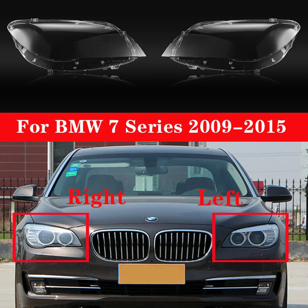 Car Front Headlight Cover For BMW 7 Series F01 F02 730Li 740Li 750Li 760Li 2009-2015 Glass Lens Shell Light Caps Auto Lamp Case