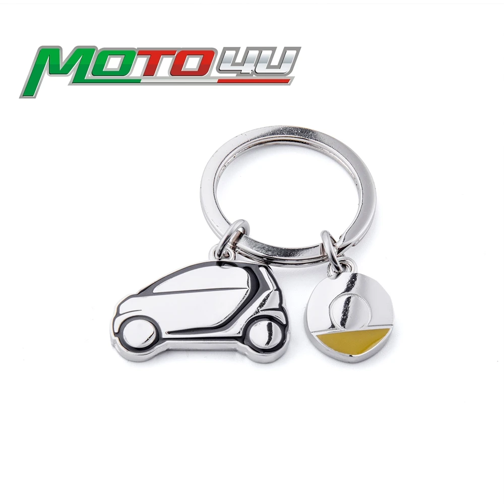 Stainless Steel Double sided design Kaychain For Smart Car Key Chain Keyrings Key Ring  two 451