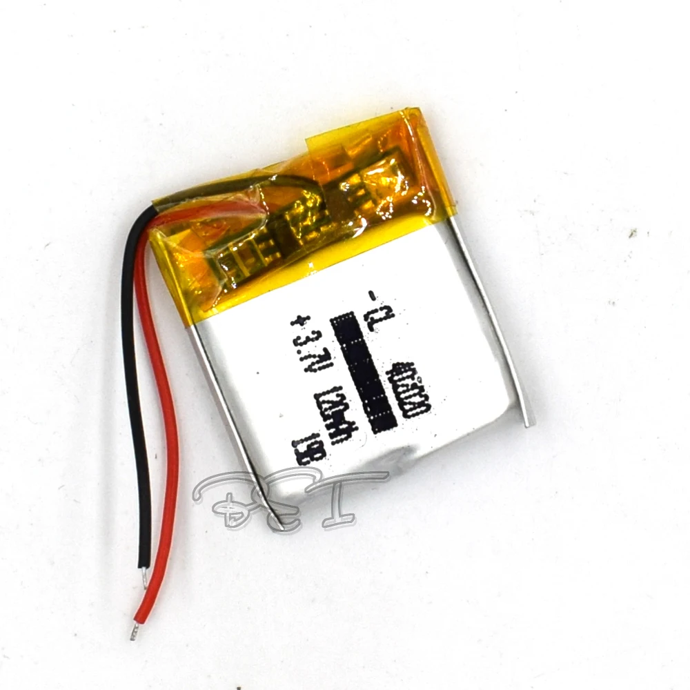 5 pces 3.7v 120mah 402020 li-polímero bateria li-ion de lítio recarregável para gravador de brinquedo gps mp3 mp4 telefone celular óculos navigator