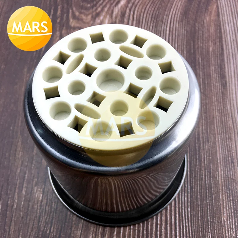 12 holes Mould with Cup for Long French Fries Makers Machines Stainless Steel Long Potatoes Fried Chips Extruders Custom Mould