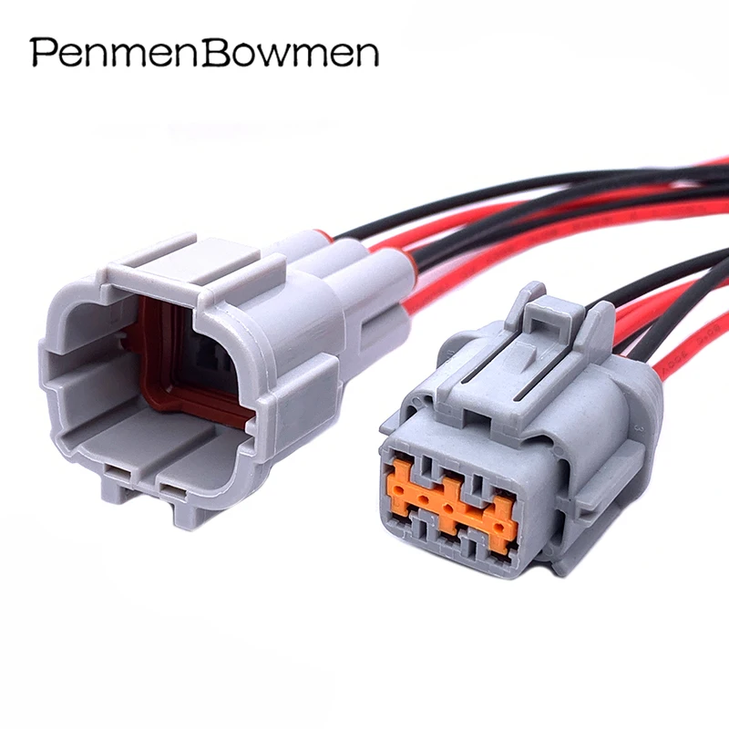 1 Zestaw 6-pinowych żeńskich złączy elektrycznych do reflektorów samochodowych, wtyczka, wiązka przewodów do 6188-0560 6189-1175
