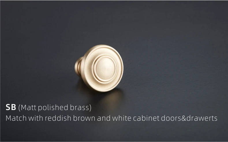 Dooroom Messing-Möbelgriff, einfacher europäischer Stil, Knopf für Kleiderschrank, Schminktisch, Schublade, Schuhschrank, Großhandel verfügbar – Detail 11