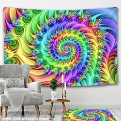 Psychedelic Mandala Tapestry Wall Hanging Boho Decor Wall Cloth Tapestries Hippie Tapestry Mandala Wall Carpet
