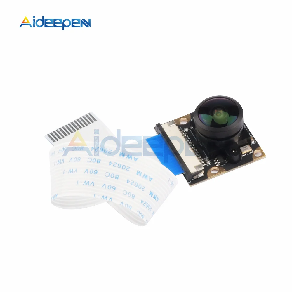 for Raspberry Pi 4 Camera Video Module 5 Megapixels 1080p Sensor OV5647 Webcam for Raspberry Pi 3/4 65 130 160 222 Degree 3.6MM