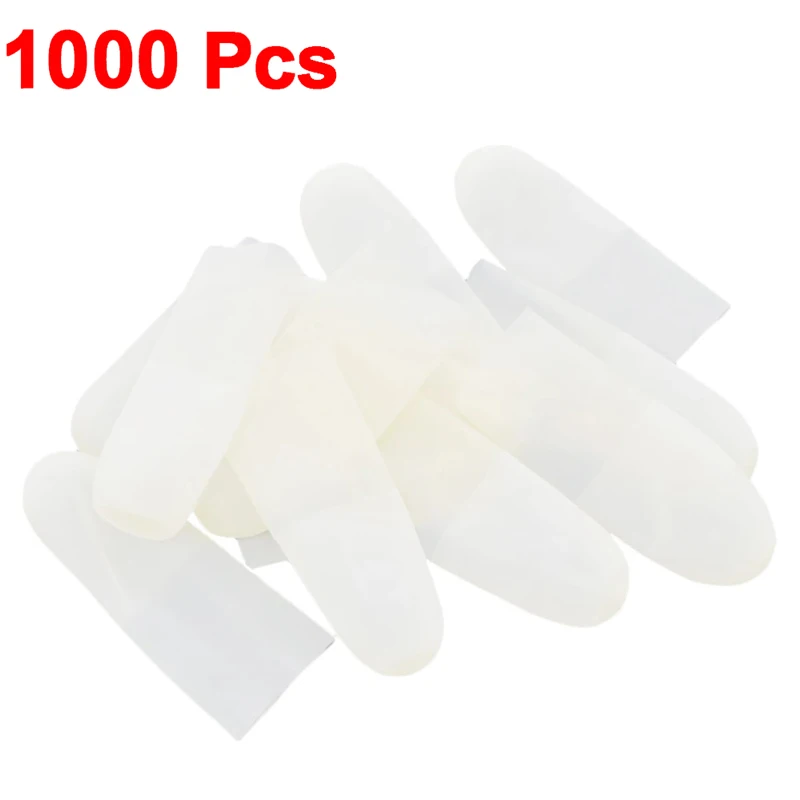 1000Pcs/Pack Anti-static Disposable Nail Art Incision Finger Cots Latex Fingertips Protective Cover Small Gloves Protector