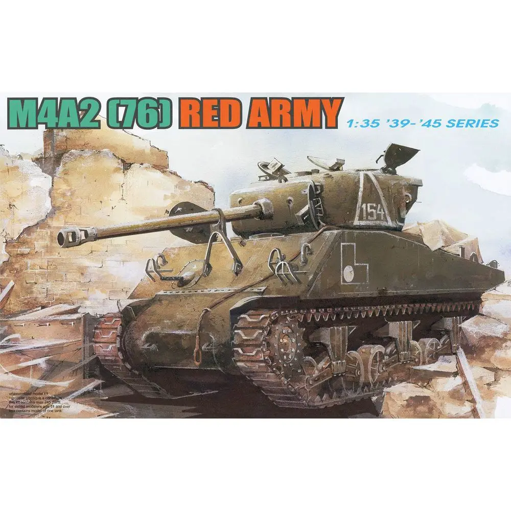 

DRAGON 6188 1/35 M4A2 (76) Red Army - Scale Model Kit