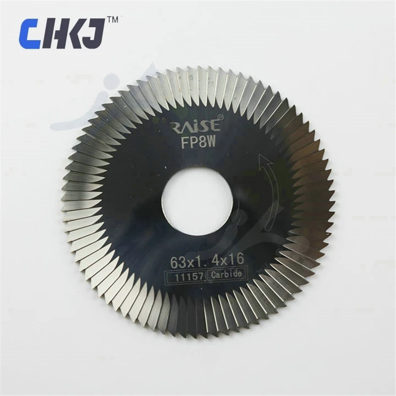 

CHKJ For Ruizheng FP8W Tungsten Steel Three-sided Edge Milling Cutter φ63x1.4xφ16 JMA ECCO Key Machine Blade Saw Blade