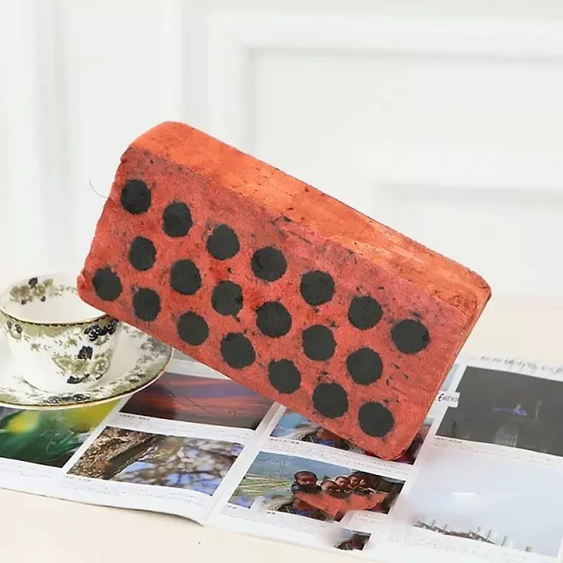 Almohada de ladrillo creativa con personalidad realista, almohada de simulación divertida, almohada giratoria de felpa de esponja, regalo especial