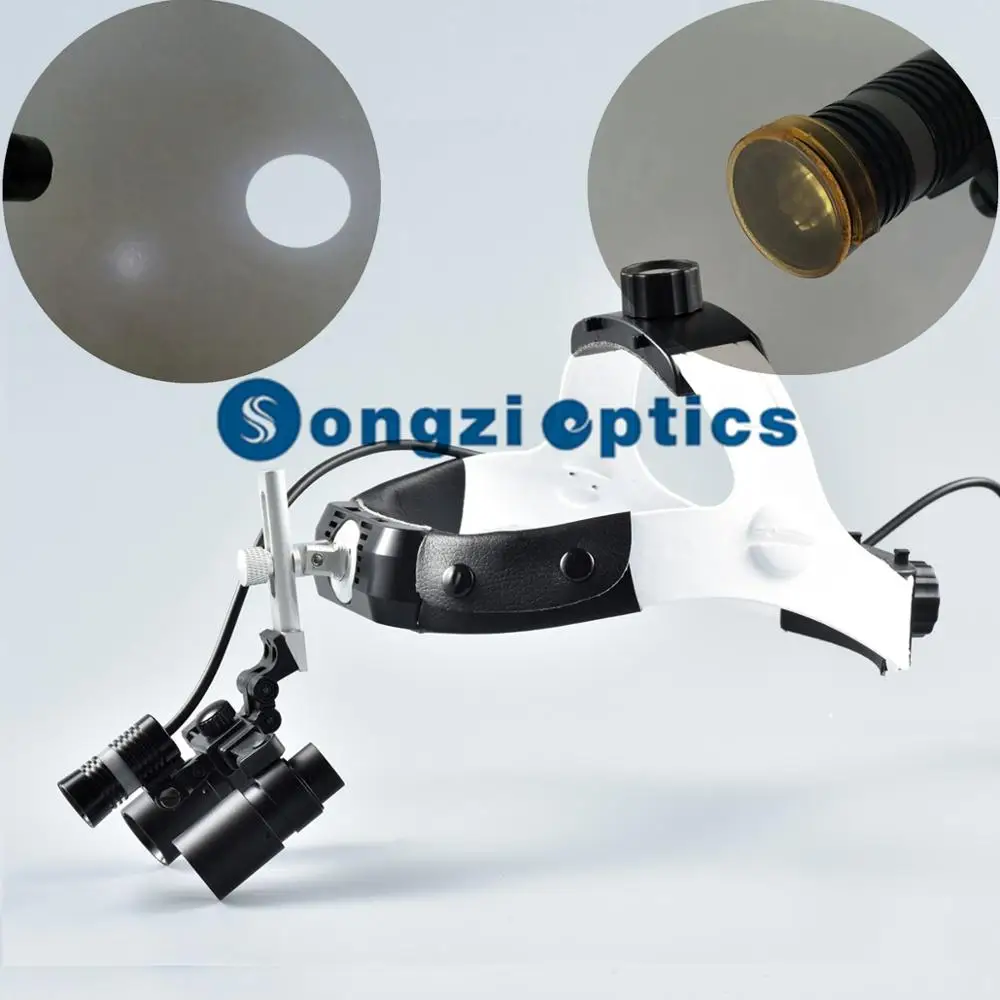 4X Headband Kepler Binocular Medical Surgical Loupes & LED Headlight for Brain Surgery,Vascular Anastomosis Operation,Others