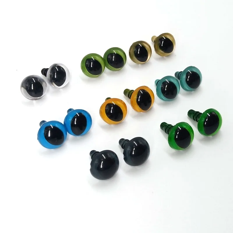 80pcs Of 12mm Plastic Safety Eyes /cat Toy Eyes Accessories Amigurumi Animals Eyes With Washers