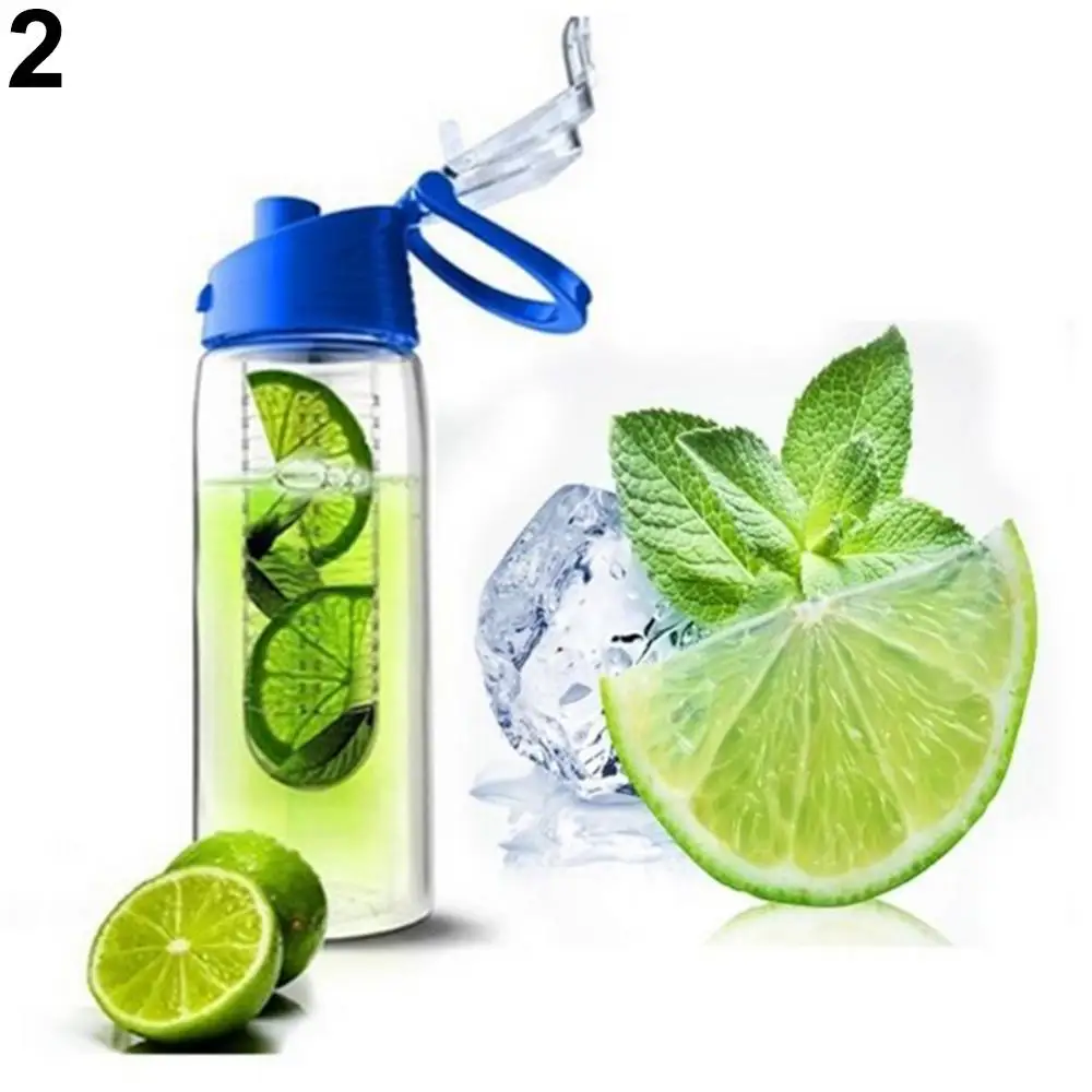 60% Hot Sale Portable Camping Sports Lemon Juice Fruit Infusing Infuser Water Bottle 800ML Cycling Equipment