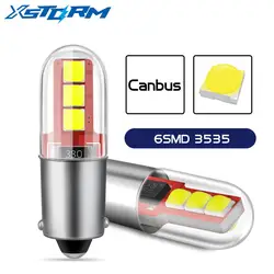 2Pcs BA9S LED BAX9S H21W BAY9s T10 W5W LED Bulbs H6W T4W Car Interior Reading Dome Light Auto Door Lamp 12V 6000K