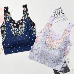 Seamless Tops Women Tanks Crop Top Female Camis Sport Underwear Comfort Cropped Sexy Lingerie Comfort Padded Camisole Femme