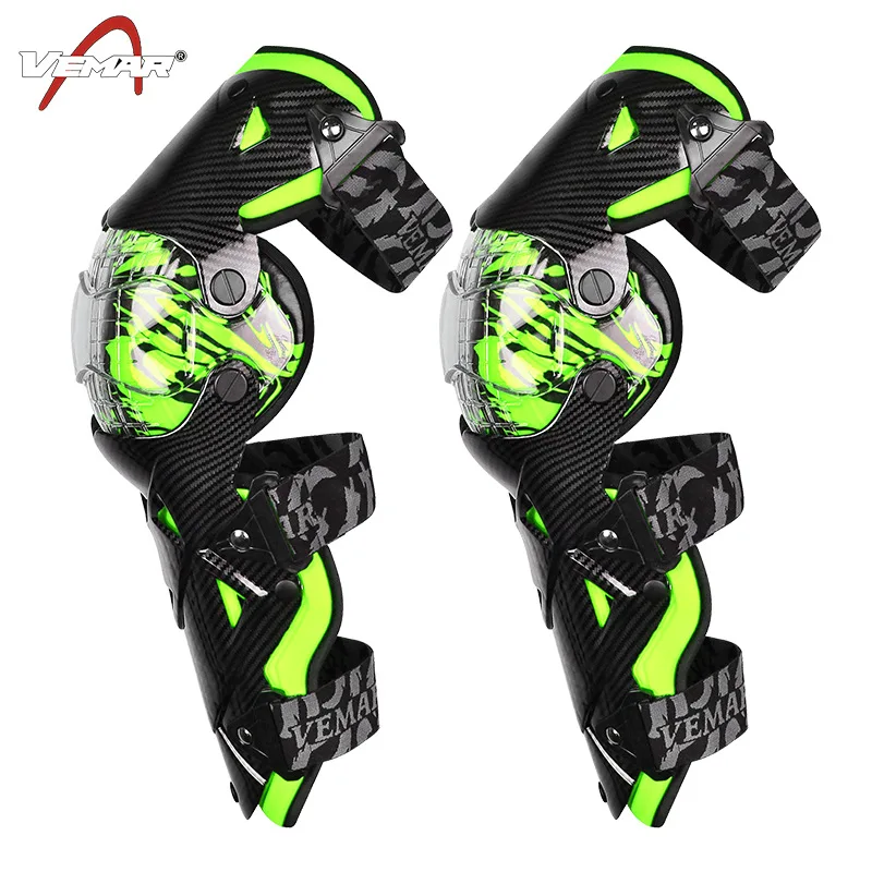 Motorcycle Knee Protector Knee Guard Knee Pads Protective Durable Carbon Fiber Rodilleras Motocross Joelheira for Riding Cycling