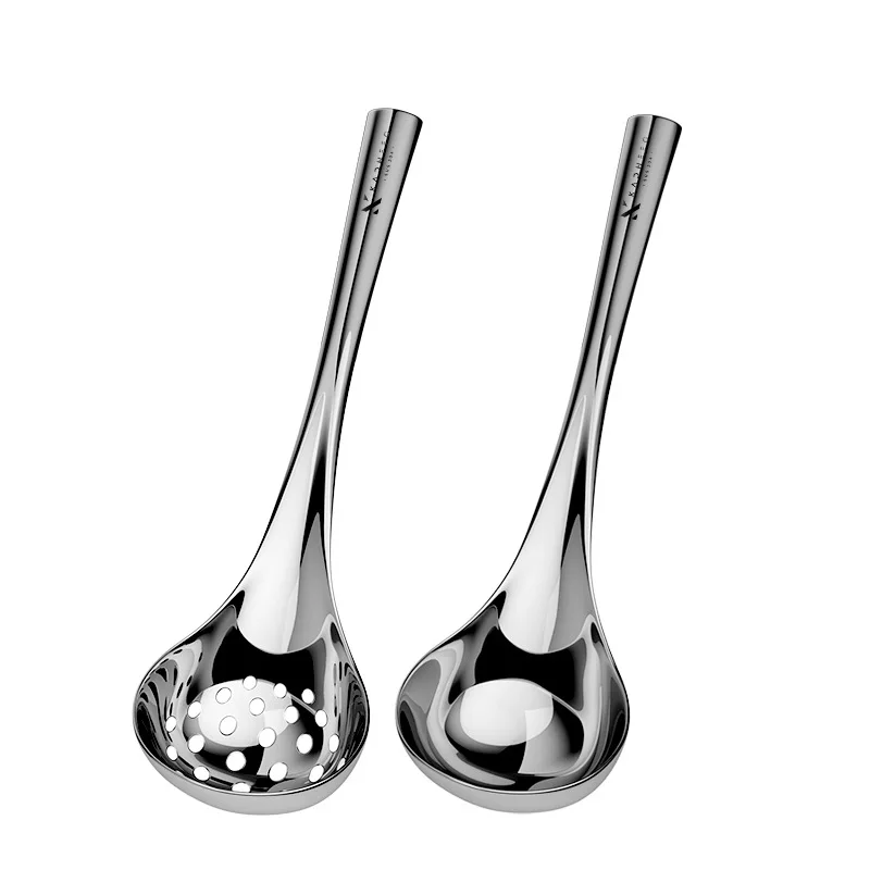 304 stainless steel hot pot soup spoon colander household public use soup soup anti-scalding soup spoon high-end kitchen spoon