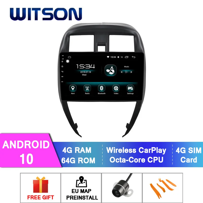 WITSON Android 10.0 4+64GB 10.2