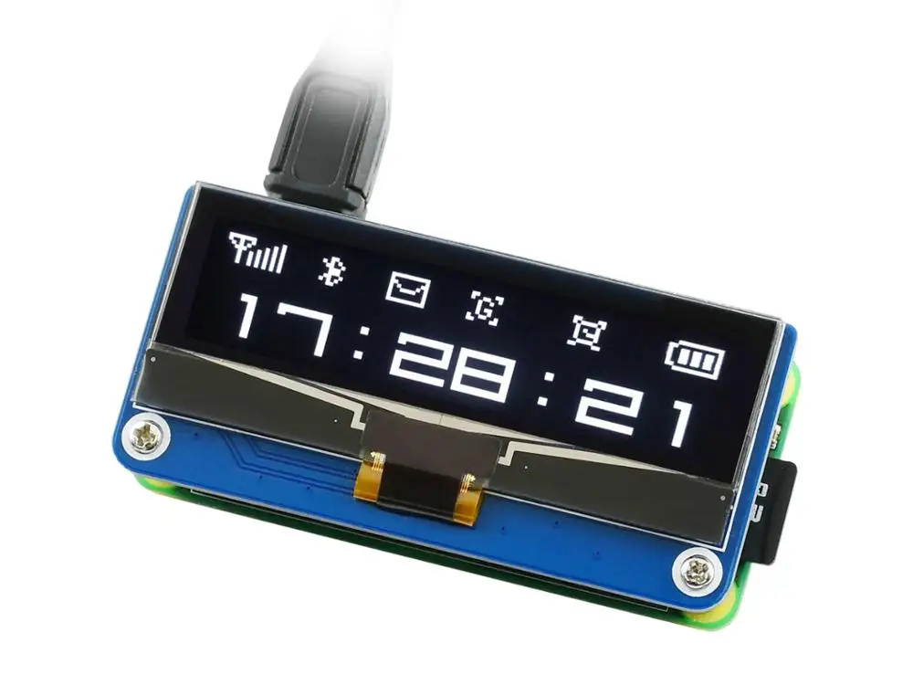 

RealQvol 2.23inch OLED display HAT for Raspberry Pi, 128×32 pixels, SPI/I2C interface