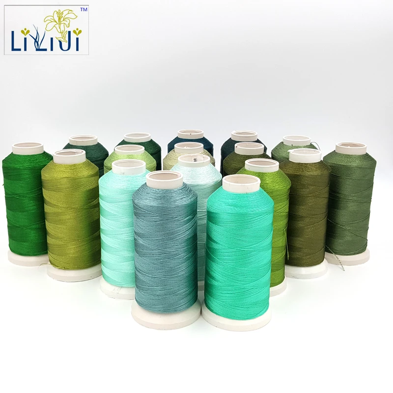 

Shining Silk Nylon Green Stread 3Strands Thread 0.2mm approx 1800 Meter for DIY Jewelry beads/forTassel Blue/Green Series No.1-5