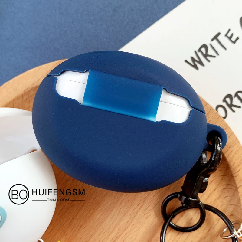 Funda de astronauta de dibujos animados para HUAWEI FreeBuds 4i Auriculares inalámbricos con Bluetooth, cubierta de auriculares con llavero