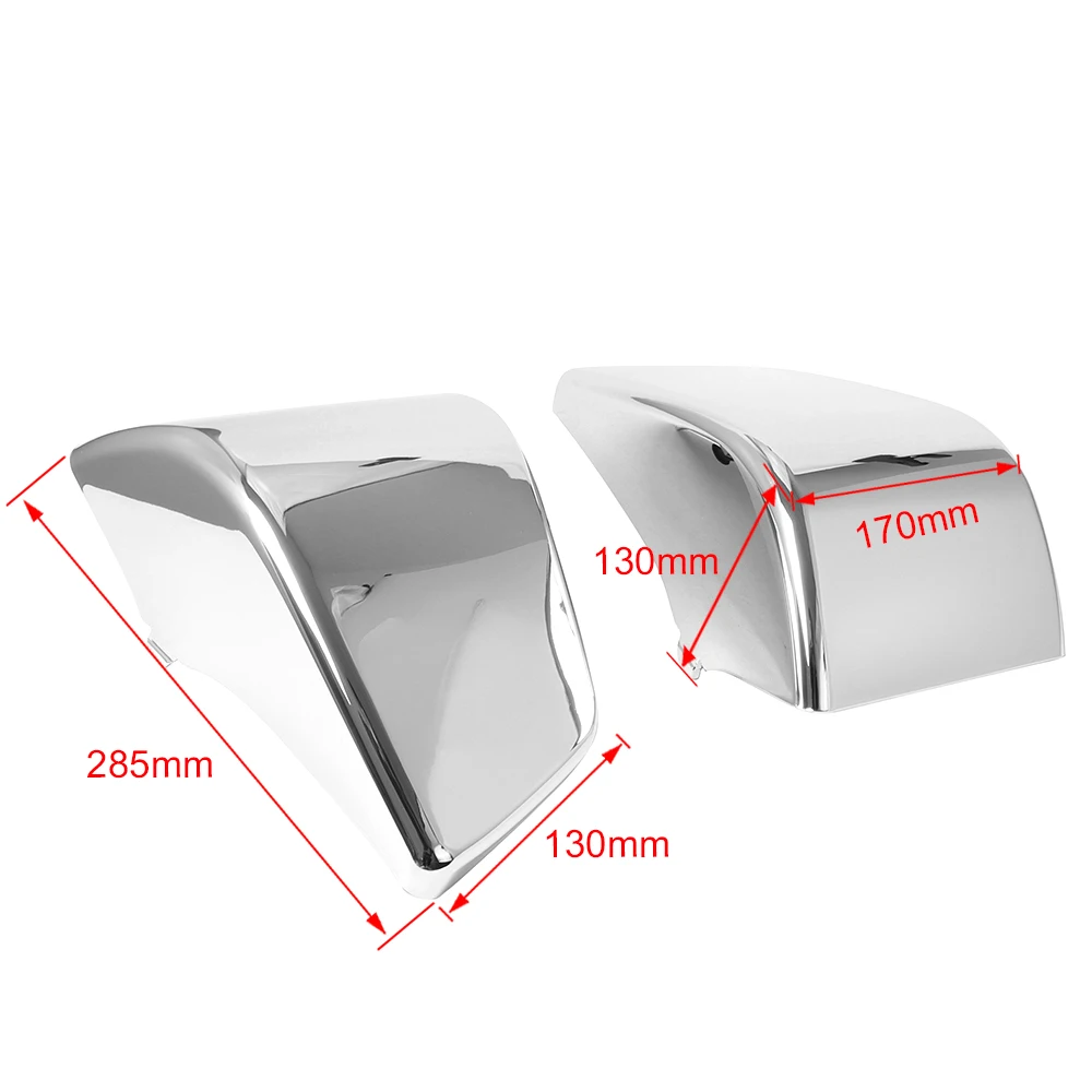 Motorcycle Left Right ABS Battery Side Fairing Cover Guard Chrome/ Black For Honda Shadow ACE VT400 VT750 VT 400 750 1997-2003