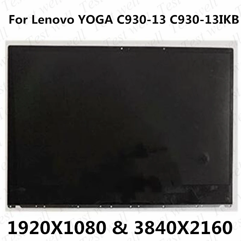 

Новый ЖК-дисплей с сенсорным экраном дигитайзер в сборе для Lenovo Yoga C930-13IKB C930-13 81C4 с рамкой кадра 5D10S73319 FHD 1920x1080