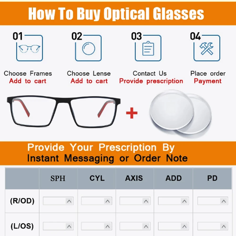 Prescription Glasses Aspheric Lenses Anti Blue Light Optical Myopia Lens Hyperopia Progressive Multifocal Lens Photochromic Lens