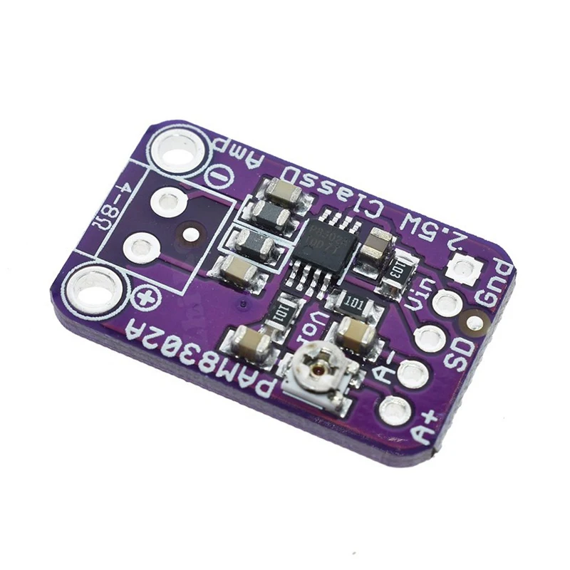 CJMCU8302 PAM8302A 2.5W Single Channel Mono Class D Amp Audio Stereo Amplifier Module Development Board with Pin