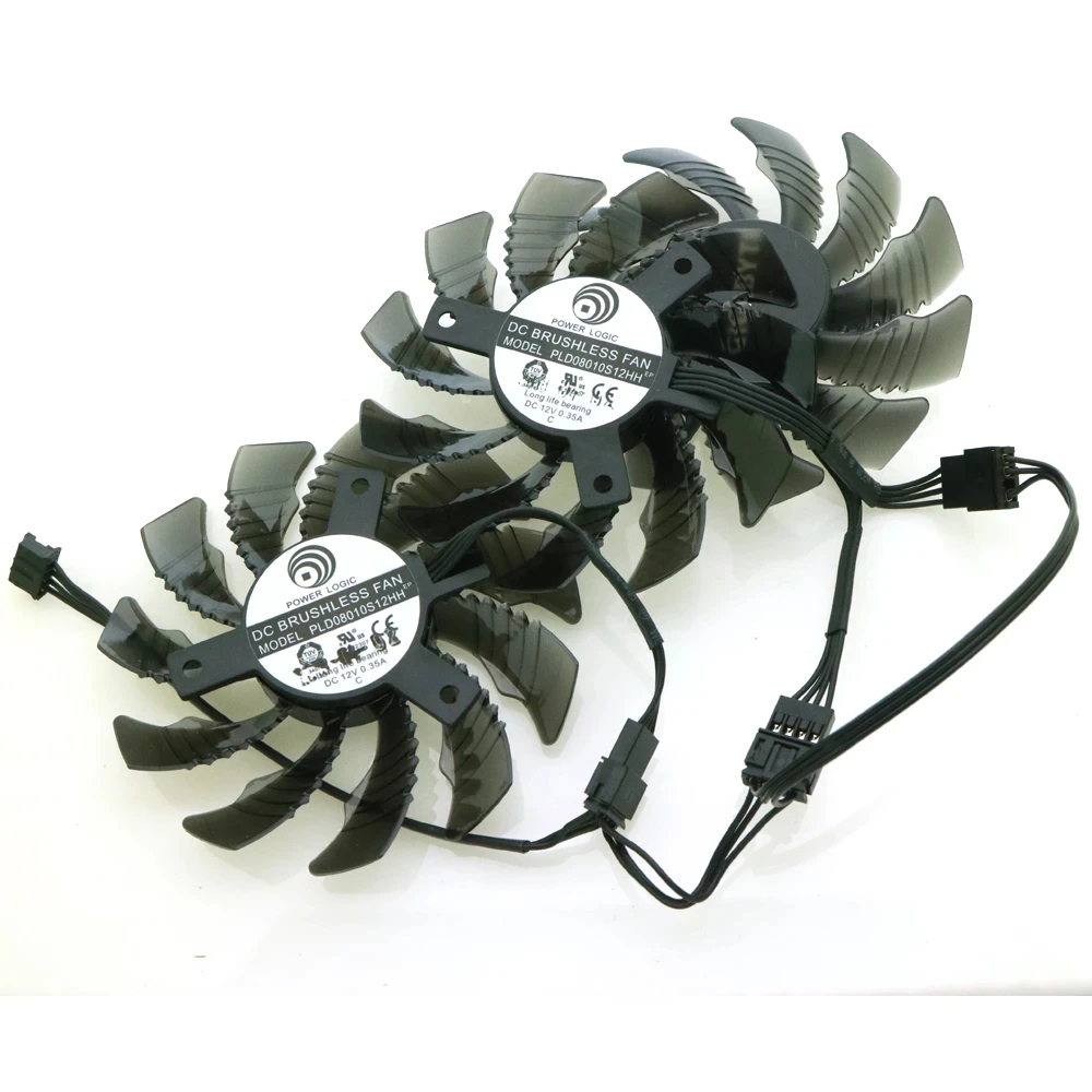 PLD08010S12H PLD08010S12HH 12V 75mm For Gigabyte Graphics Card Cooling Fan 4Pin