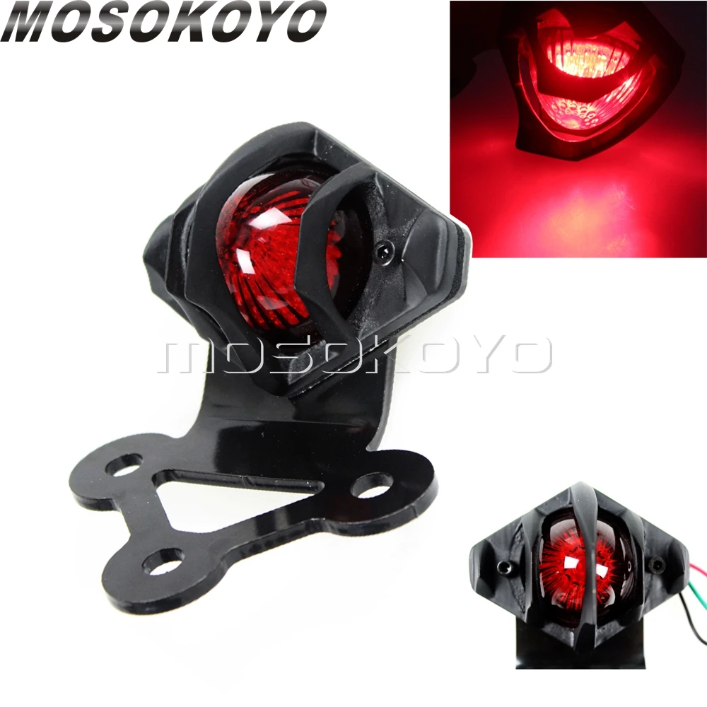 

Motorcycle Retro Taillight LED Integrated Rear Brake Stop Lights 12v Tail Lamp Universal For Chopper BOBBER Cruisers Cafe Racer