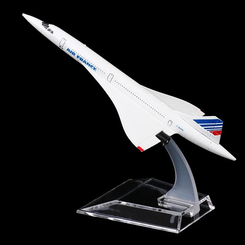 1PC Airplane Model 16cm Air France Concorde Jet Aeroplane Aircraft Model Diecast Metal Plane Airplanes Kids Toy